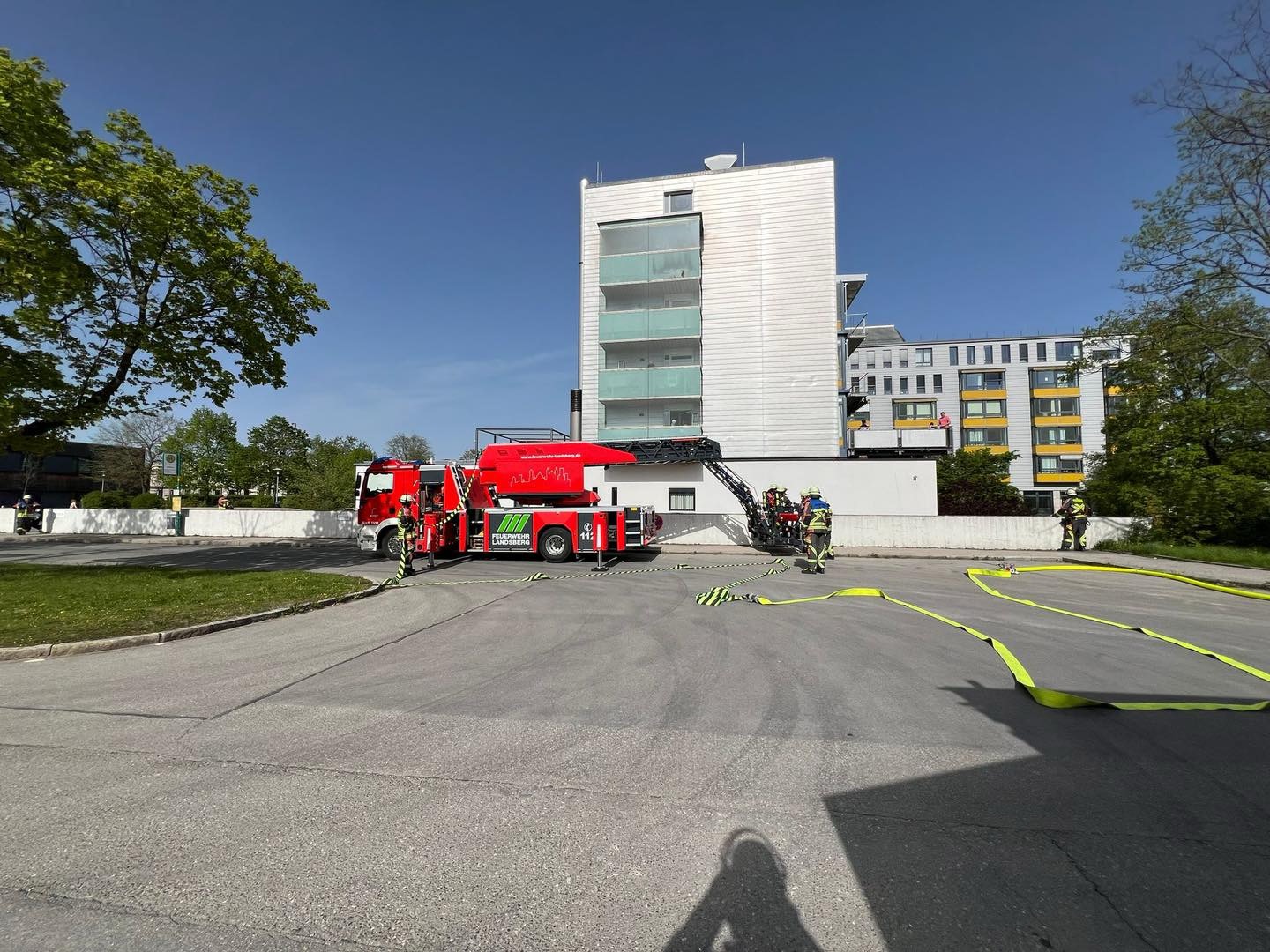 Balkonbrand im Klinikum Landsberg