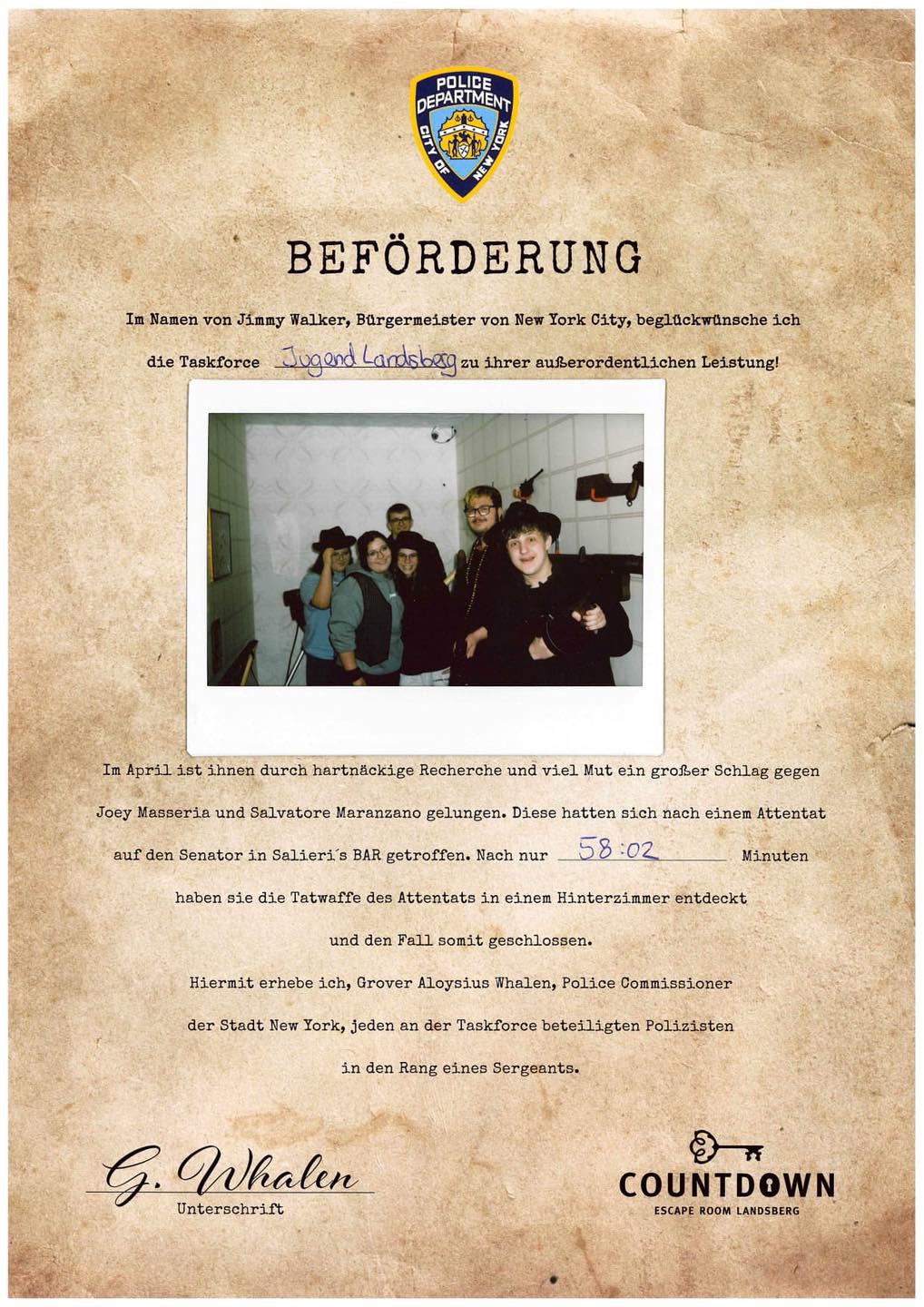 Jugendfeuerwehr im Escape-Room